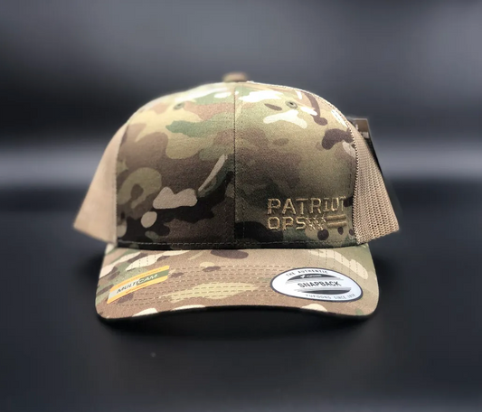 Patriot Ops Multicam Embroidered Snapback Hat
