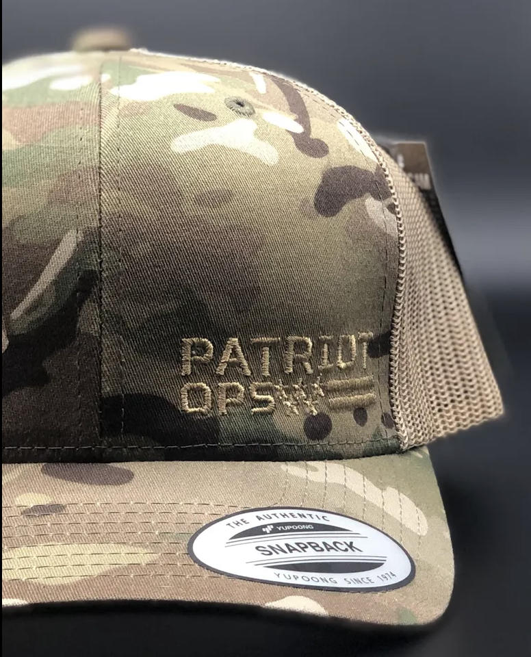 Patriot Ops Multicam Embroidered Snapback Hat