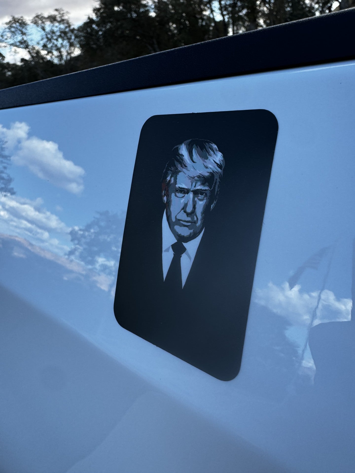 Trump die cut vinyl sticker